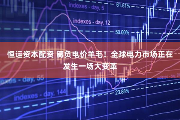 恒运资本配资 薅负电价羊毛！全球电力市场正在发生一场大变革