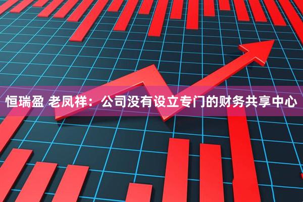 恒瑞盈 老凤祥：公司没有设立专门的财务共享中心